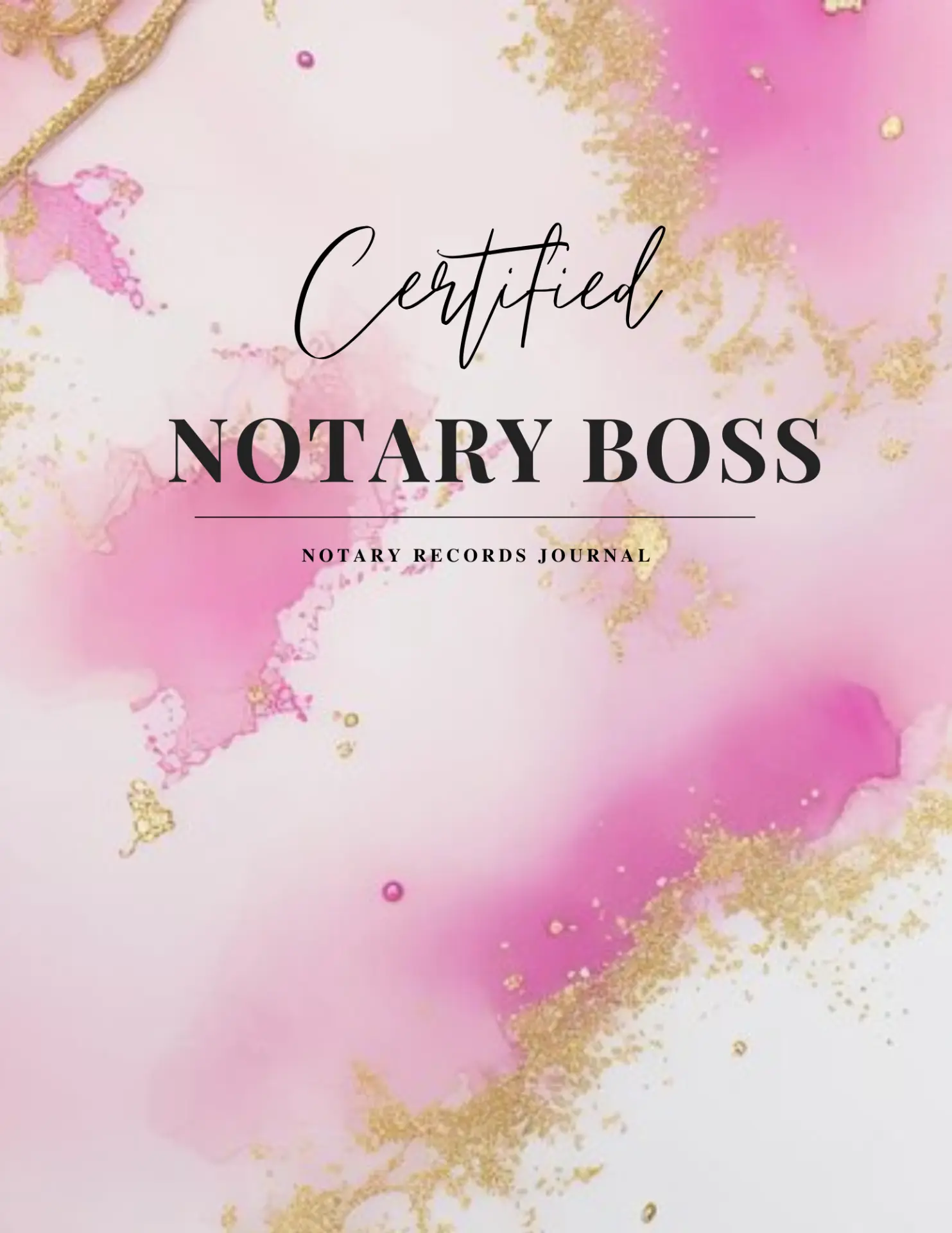 Certified Notary Boss: Notary Records Journal cover by Shernavia Jefferson