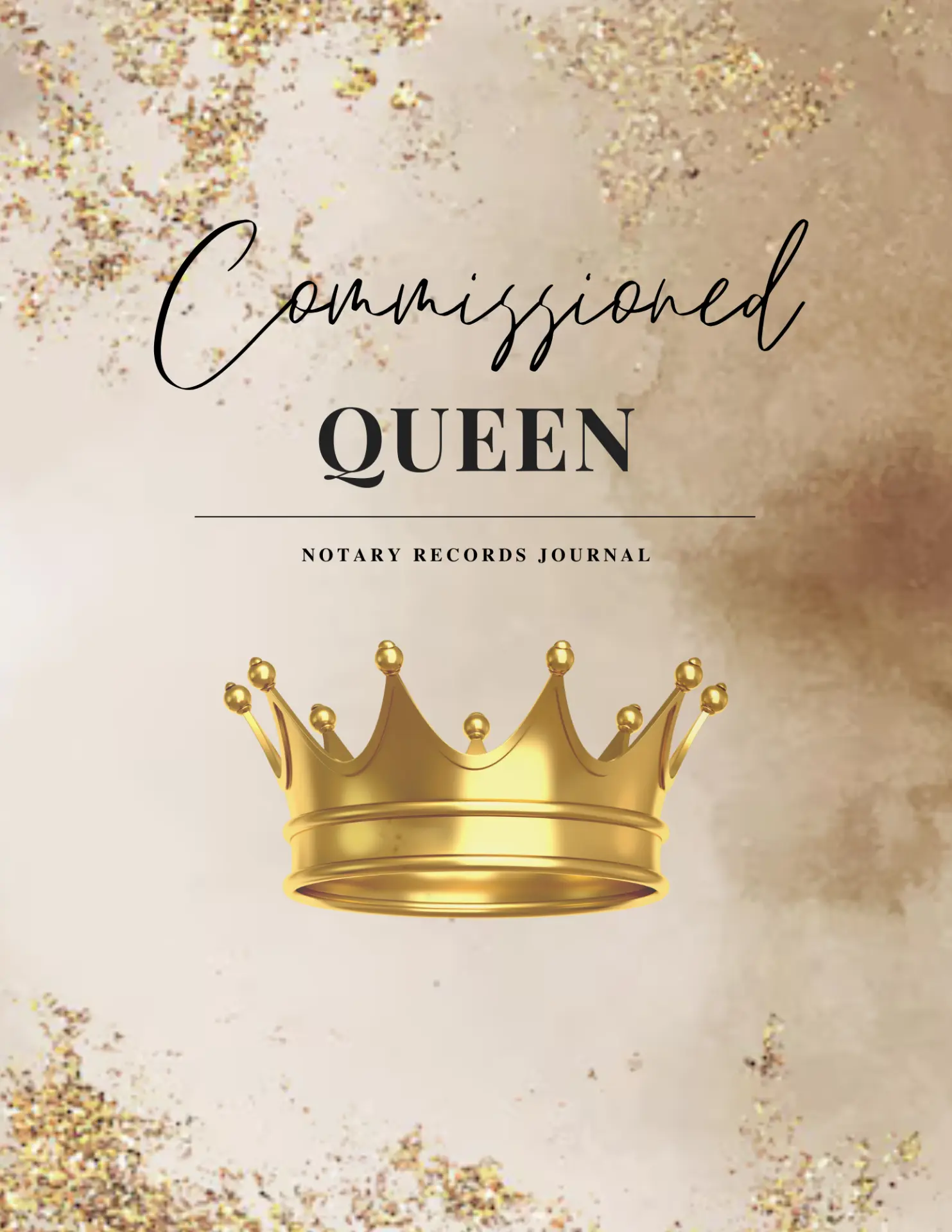 Commissioned Queen: Notary Records Journal cover by Shernavia Jefferson